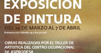 Exposición de pinturas realizadas en el CO de Asprodesa